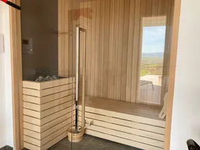 Luxury villa, swimming pool, shaded terraces, panoramic view, sauna fitness room - Image 4