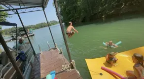 Tugaloo Tuck-In on Lake Hartwell, PRIVATE COVE, covered dock, huge yard firepit! - Image 2