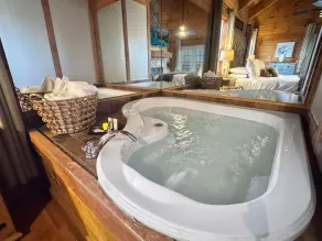 Couples Retreat | In-Bedroom Jacuzzi, Fireplace & Private Deck · Near Helen GA - Image 3