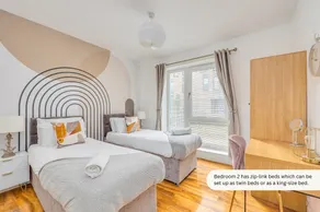 Elegant Apartment @ Campbell Park • City Centre • Balcony • Free Parking • Sky TV • Yoko Property - Image 4