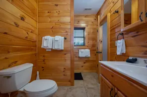 Beautiful log cabin, huge mtn views, private lake, waterfall - Image 4