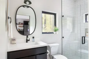 The Holiday House | Modern Wooded Retreat Near TC & Trails | Sauna - Image 2