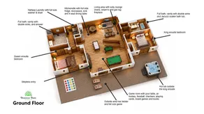 Sleeps 28, 2 Cabins, 10BR/8BA, Hot Tub, Game Room, Firepit, King Beds, Helen, GA - Image 3