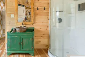 Magical Riverside Yurt, hot tub & the BRPW, pet friendly near Floyd, Va - Image 3
