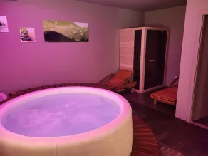 HEATED OUTDOOR POOL + Spa Whirlpool + Sauna: Stone villa with private pool - Image 3