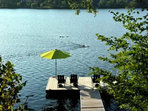Osseo Lake Lodge  Unique Octagon Home with Sunset Views & Private Waterfront - Image 5