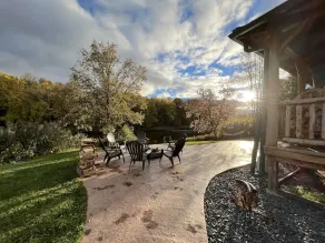 Relax at The Lincoln Log Cabin perched along the Jump River. - Image 4