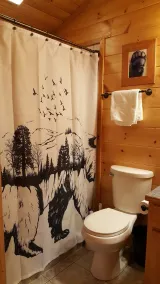 Comfy WATERFRONT escape awaits at Bear Creek Cabin near BR Parkway & I-77 - Image 5