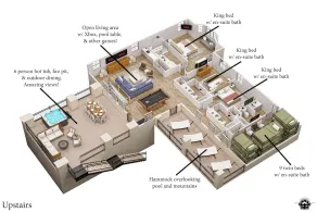5 Suites, Private Pool, 2 Hot Tubs for 19, 2 Fire Pits, 2 Fridges Sleeps 30 - Image 2