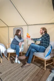 Luxury Safari Tent in South Haven Michigan, Off Map Glamping - Image 3