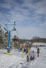 Stor grupputrymme på sluttningsplatsen på Winterplace Ski Resort - Image 2