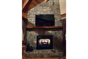 Winter in the mountains.   Fireplace, Game room, view. - Image 5