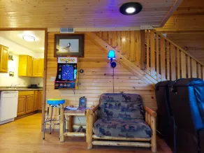 Great Family Cabin    Entertainment Cabin: 10 Large screen TV's  and 8 Recliners - Image 3