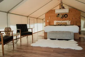 Luxury Glamping Tent with Vineyard Views & Private Bathroom - Image 2