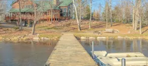 Lakefront secluded mult-family retreat with game room and two cabins. - Image 2