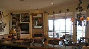 Brazos River View Large Covered Private Deck with Hot Tub and Fire Pit - Image 3