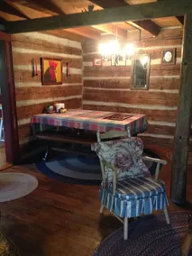 A authenic early American cabin located on a 85 acre farm in NC Foothills. - Image 5