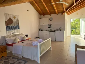 Apartment above Peroulia beach near Koroni - taverna in front of the house - Image 3