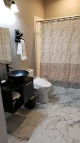 Roomy entire private lower level of log cabin on Green River, 6 min to TIEC. - Image 3
