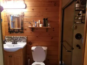 secluded log home, minutes from all star village in Oneonta - Image 4