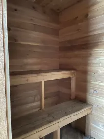 Lavender Cabin at Tin Poppy: Solar Powered Group Stay + Private Sauna Salmon Arm - Image 2