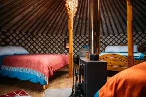 Carved Yurt - A luxury Mongolian-inspired Yurt in stunning 62 acre eco-friendly estate - Image 4