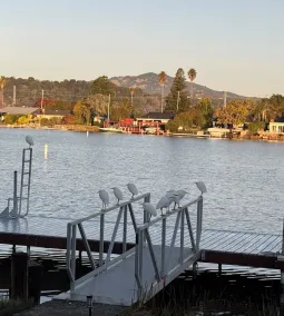 WATCH THE SETTING SUN &<br>THE MARIN MOUNTAINS OR KAYAK THE <br>LAGOON from the dock - Image 2