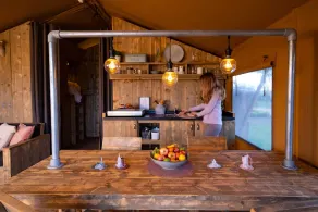 Lovely Tent with Kitchen & Bathroom Located near Pond - Image 5