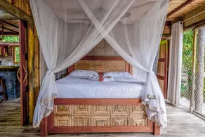 Secluded Treetop Home w/solar panels, Private Balcony, steps from the beach - Image 5