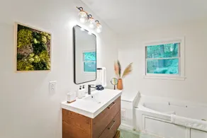3BR Cabin Getaway: Hike & Swim Nearby! Modern, dog-friendly, wi-fi + king suite - Image 3