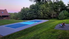 Secluded 5 BR 3 Full Bath Log Home 120 acres Sleeps10 Professional Pickleball Ct - Image 3