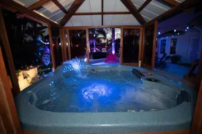 Gorgeous Urban Oasis withHot Tub, HEATED POOL and Private Movie Theater home - Image 2