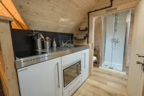 Hobbit Cabin for 2 - Outdoor Bath Wood Burner - Image 3