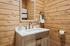 Tiny Cabin! private back deck, outdoor fire pit, less than a mile to lake - Image 3