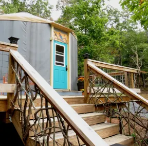 Unique and Charming BlueBird Yurt at Feathered Fox Farm - Image 3