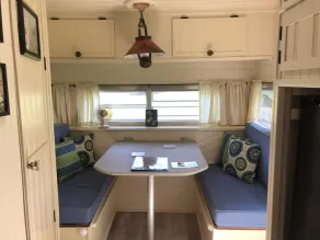 Glamping with sheep in a renovated 1972 Ace camper on 48 acres - Image 4