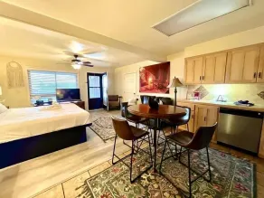 SU15, Spacious studio with full kitchen, dining table and rock patio overlooking Lake Ouachita. by RedAwning - Image 5