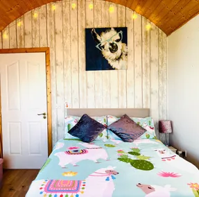 The Lazy Llama Farm Stay Shepherd Hut - Image 4