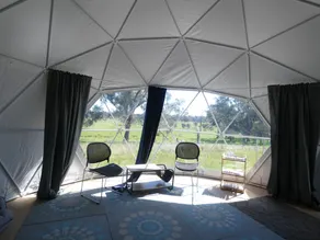Yidaki - Self Catering Dome accommodation with private deck, BBQ and lawn - Image 3