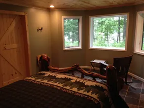 Lake front Custom Log home .Kayaks Loons Bald eagles fox & turkeys included. - Image 4