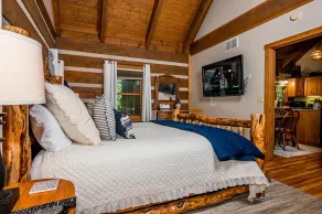 Log Cabin Near State Park | Hot Tub, Game Room & Fire Pit 2BR, 2.5BA - Image 5
