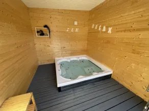 COMFORTABLE WOODEN CHALET GITE WITH PRIVATE SPA IN MAURIAC NEAR SALERS - Image 2