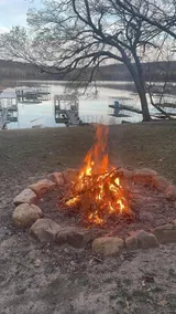 Lake front retreat, covered boat dock, large deck, fenced play area, RV parking - Image 2