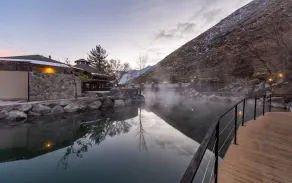 Hot Springs & Pool. By Mountains. Historic Resort - Image 2