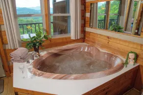 Gatlinburg * romantique, cabane en rondins privée; Mountain View, 5 étoiles * Emplacement - Image 2