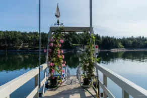 Oceanfront home with private deep water dock on Harmon Harbor, Georgetown, ME - Image 2