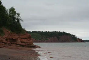 Bay of Fundy ,Cobequid Bay, Steps to  the beach in  the Cliffs of Fundy Geopark - Image 5