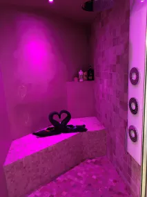 Appartement Love room avec jacuzzi et hammam privatisé Lieu insolite en amoureux Spa détente assurée avec de doux massages en options sur demande - Image 2