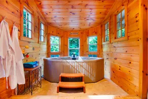 Cozy Cabin Retreat - Hot Tub, Fireplace & Fire Pit - Image 4