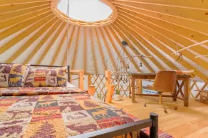 Magical Riverside Yurt, hot tub & the BRPW, pet friendly near Floyd, Va - Image 5